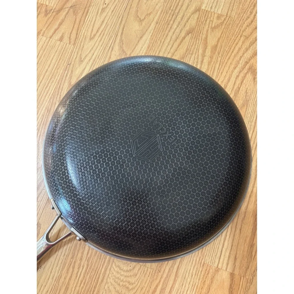 HexClad 12 Inch Hybrid Stainless Steel Nonstick Frying Pan Skillet Induction